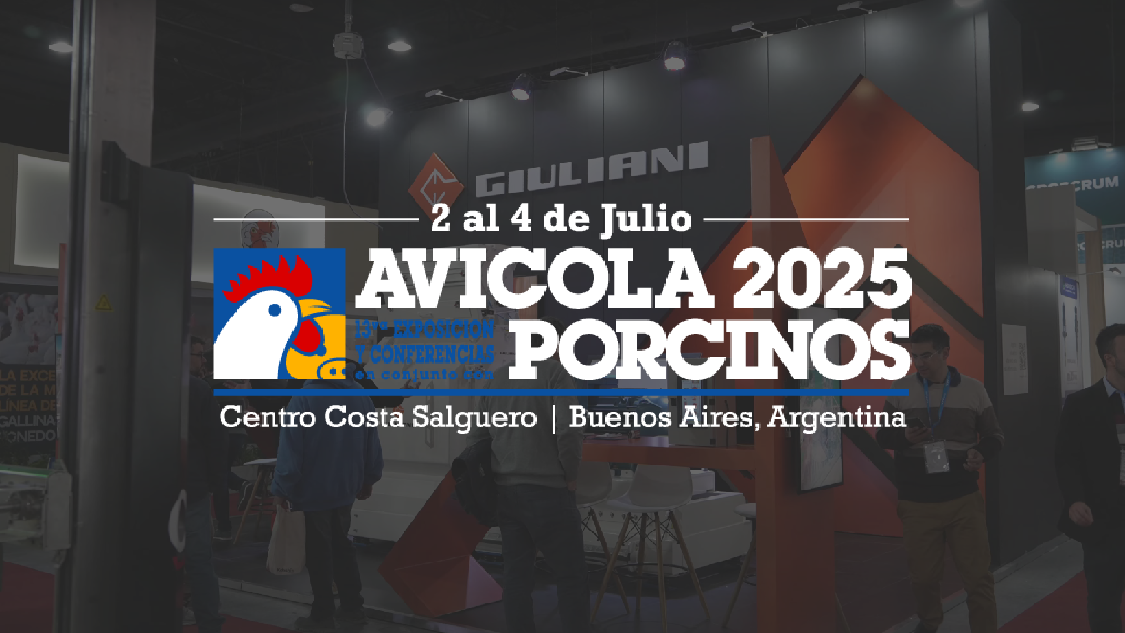 Giuliani una vez mas se presenta en la Expo Avícola y Porcinos.